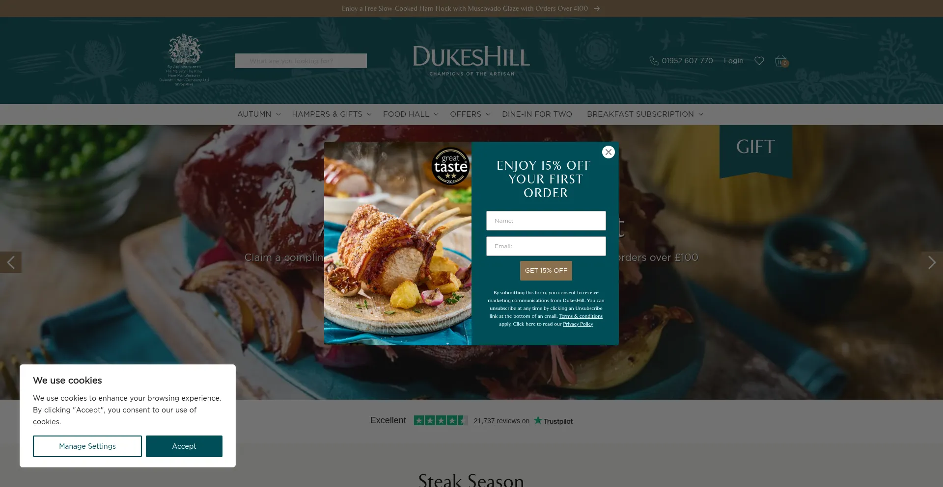 Ist Dukeshill.co.uk sicher und vertrauenswürdig?