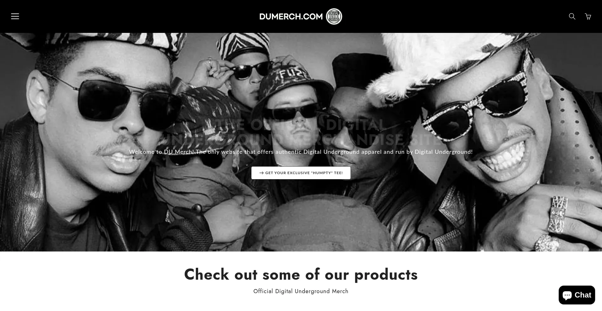 Website screenshot of Dumerch.com