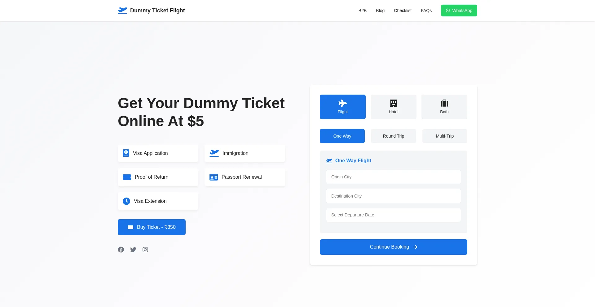 Dummyticketflight.com