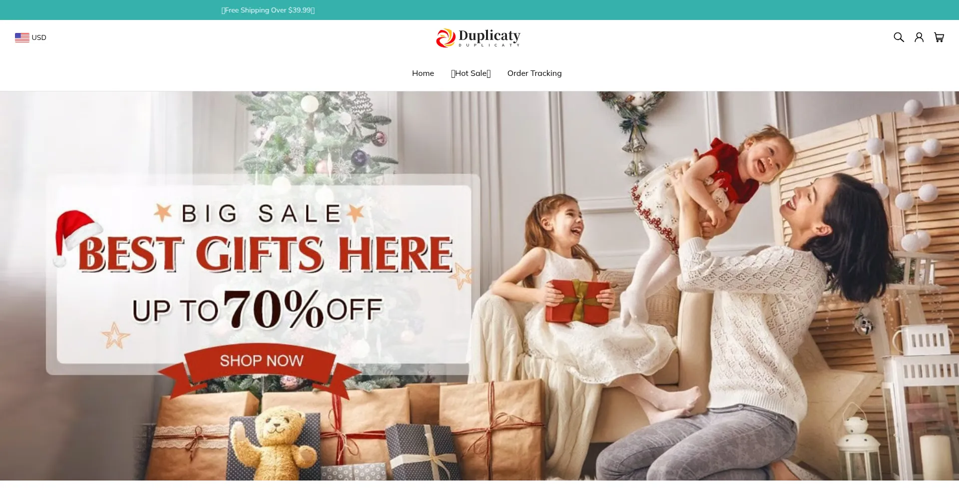 Website screenshot of Duplicaty.com