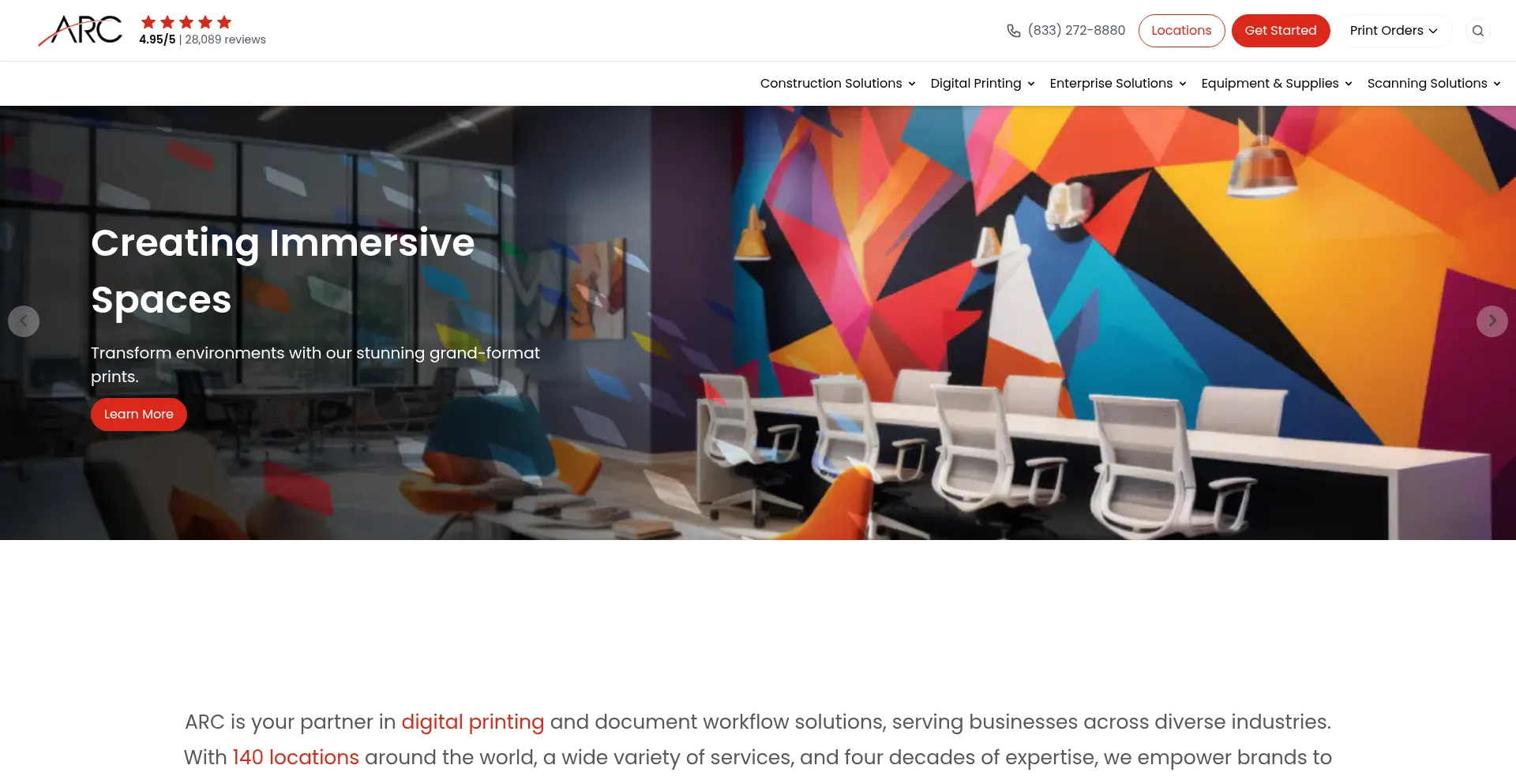 E-arc.com Screenshot