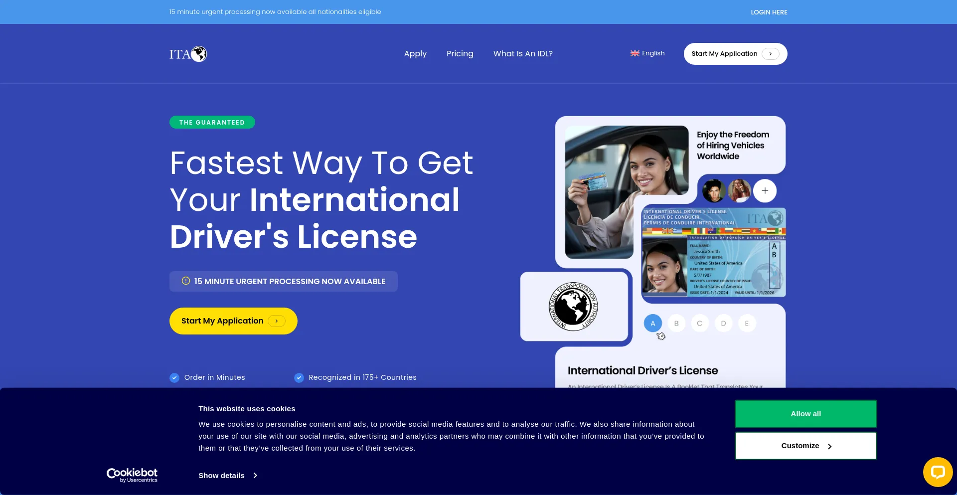 Website screenshot of E-ita.org