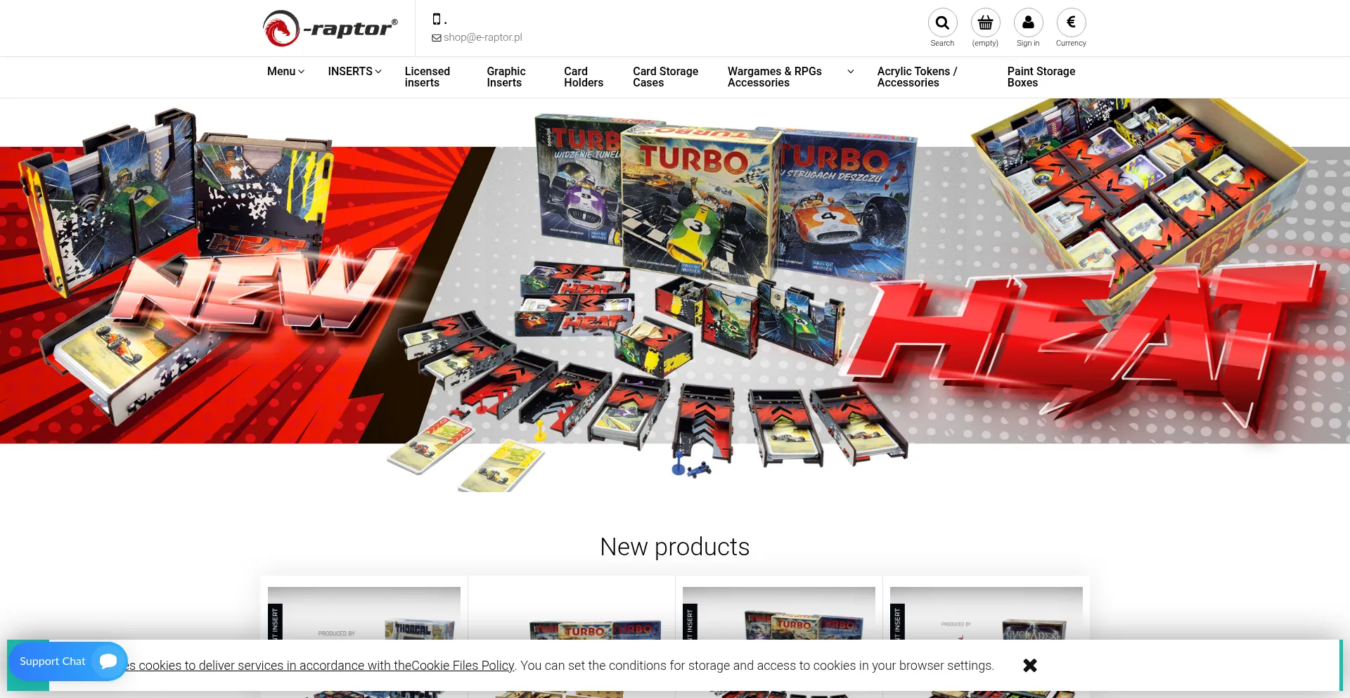 Website screenshot of E-raptor.pl