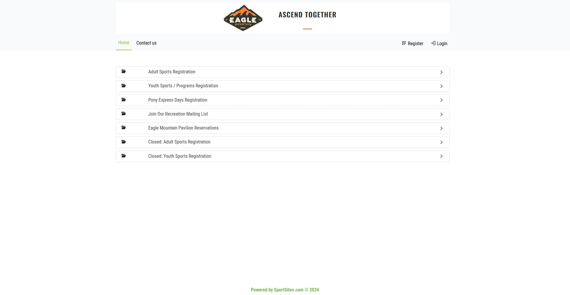 Eaglemountainparksandrec.sportsites.com