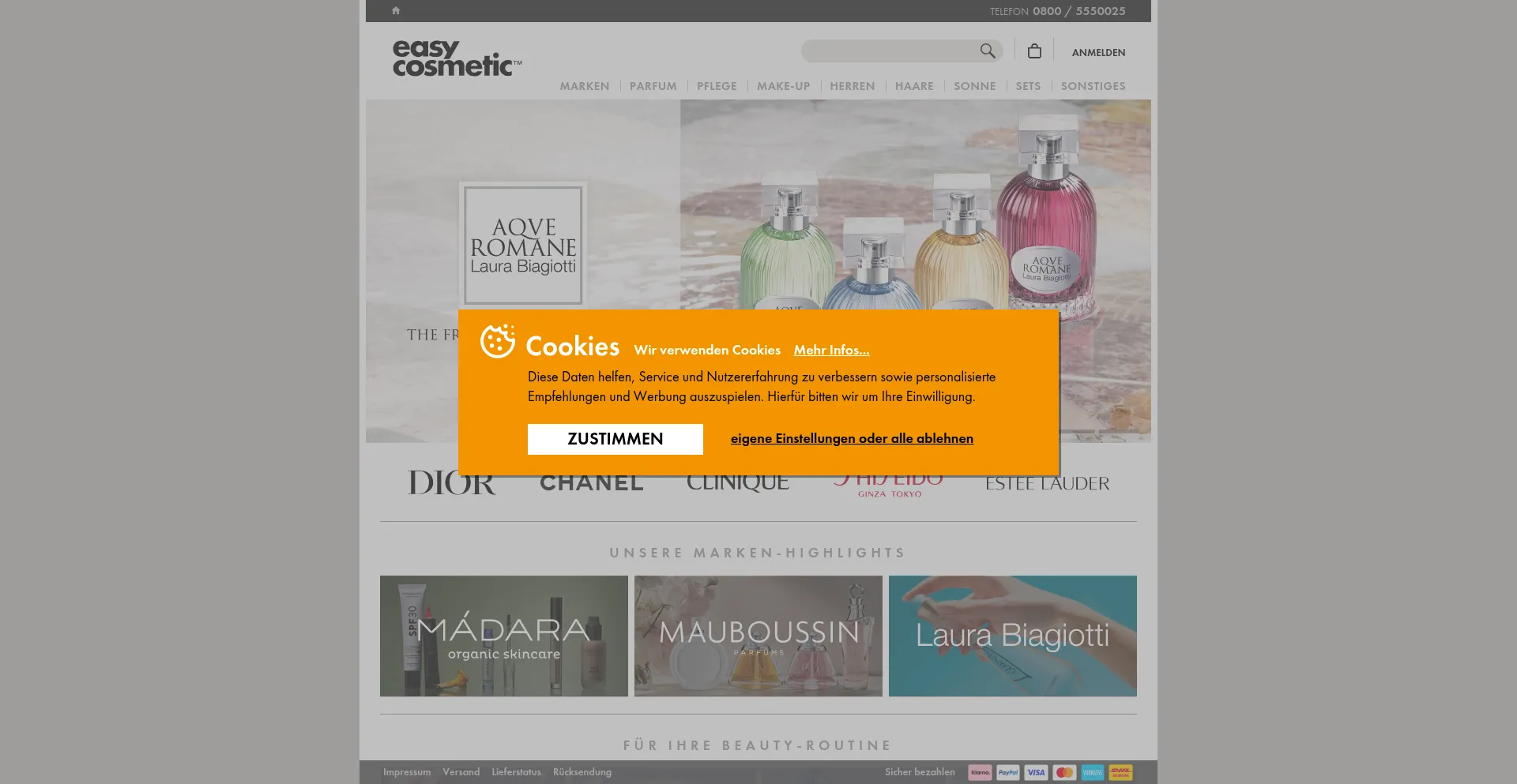 Easycosmetics.de Screenshot