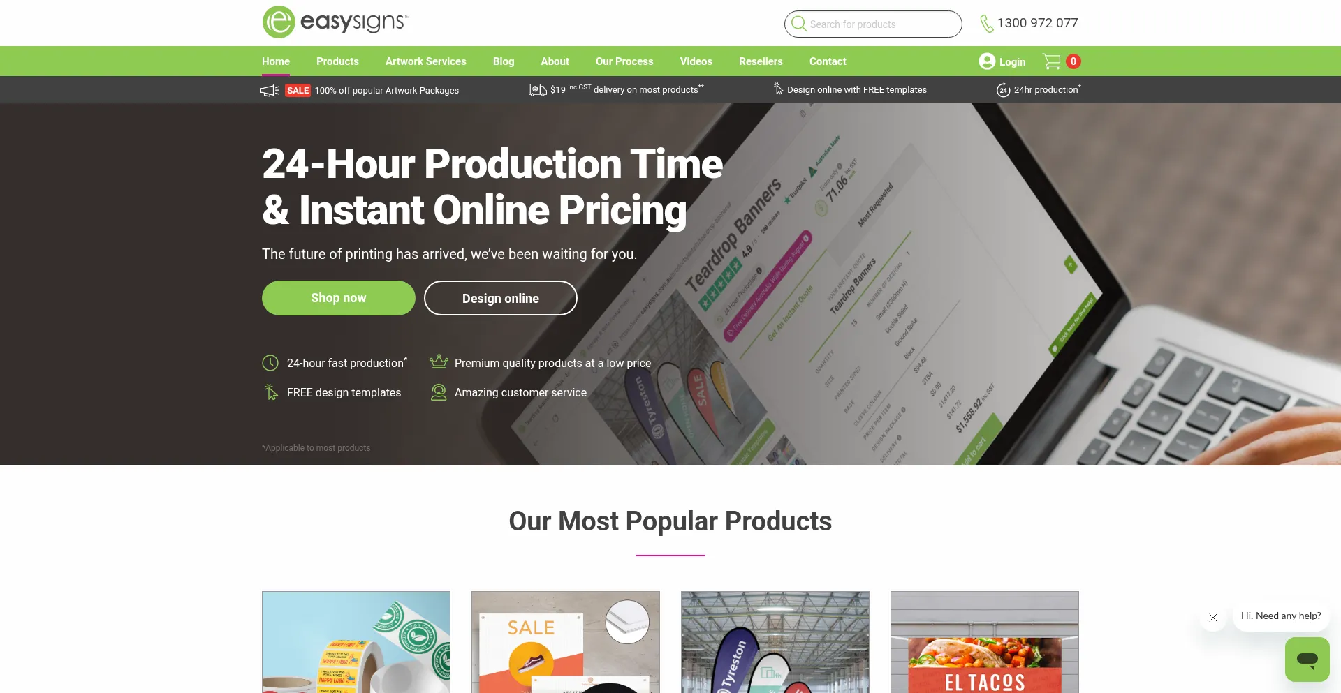 Easysigns.com.au Screenshot