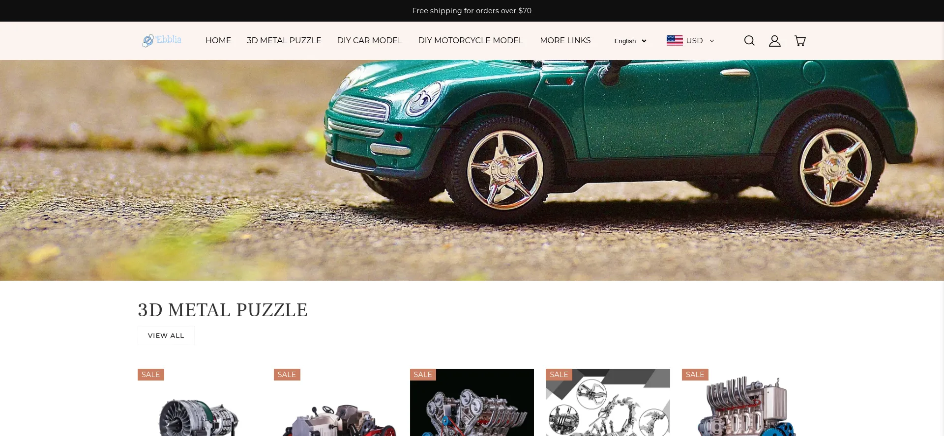 Website screenshot of Ebblia.com