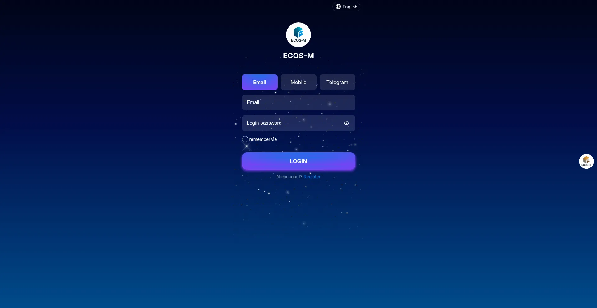 Website screenshot of Ecos-m.org