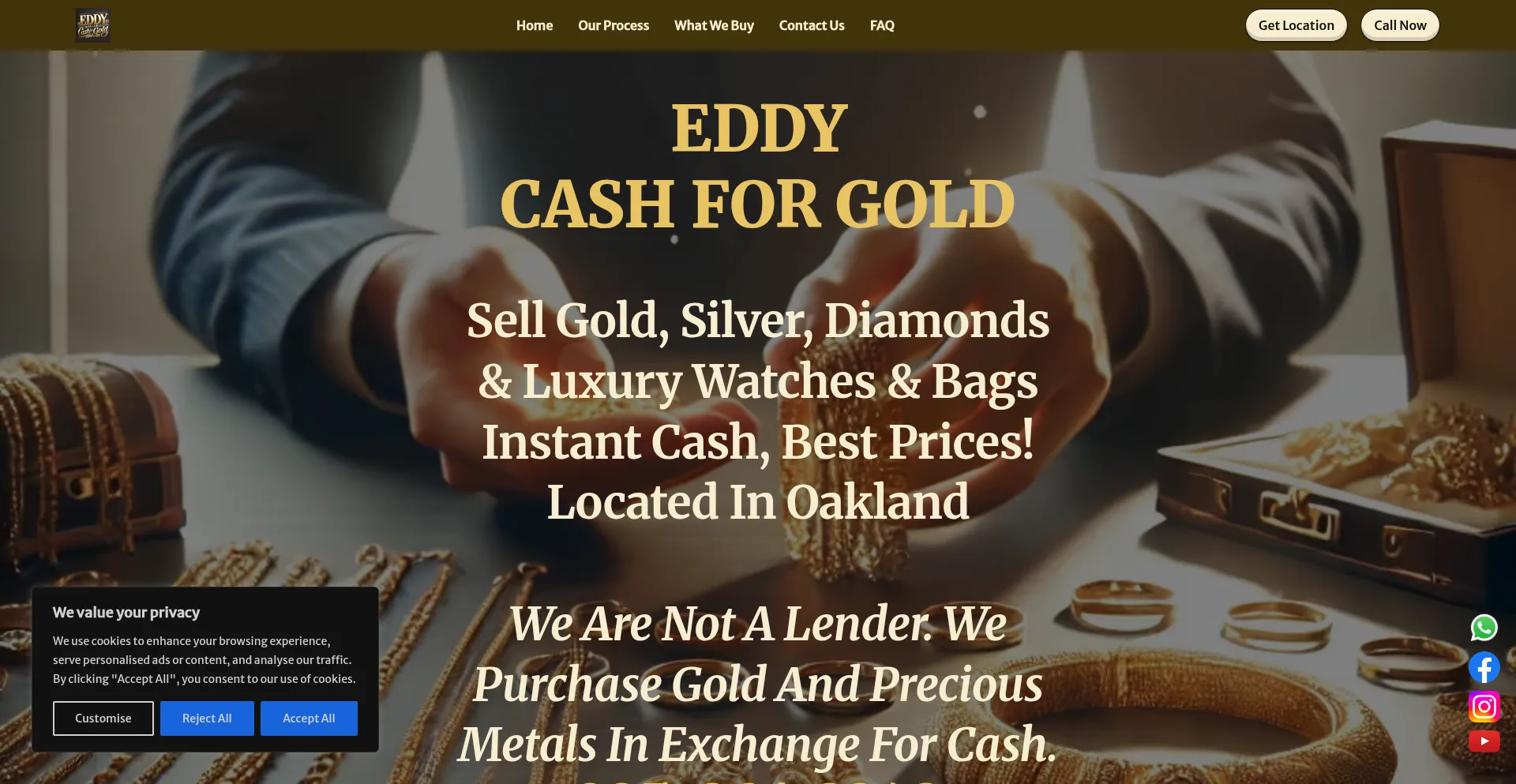 Eddycashforgold.com Screenshot