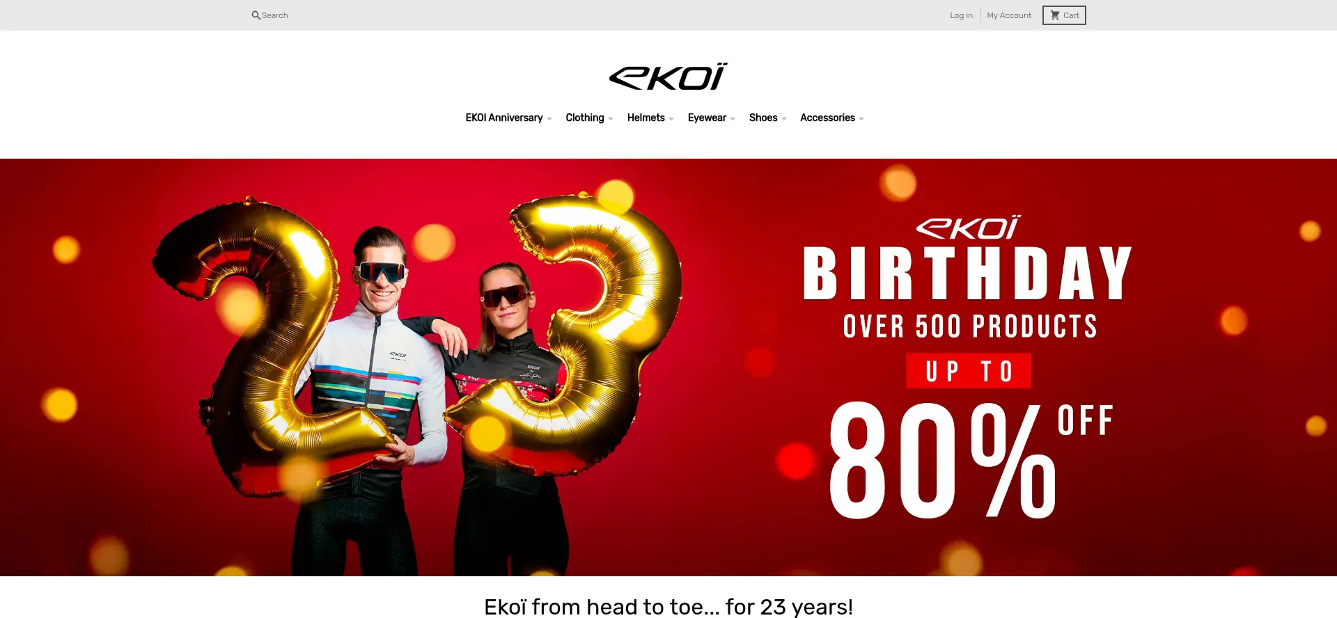 Website screenshot of Ekonlinestore.com