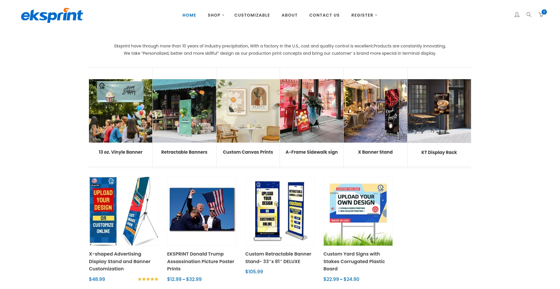 Eksprint.com Screenshot