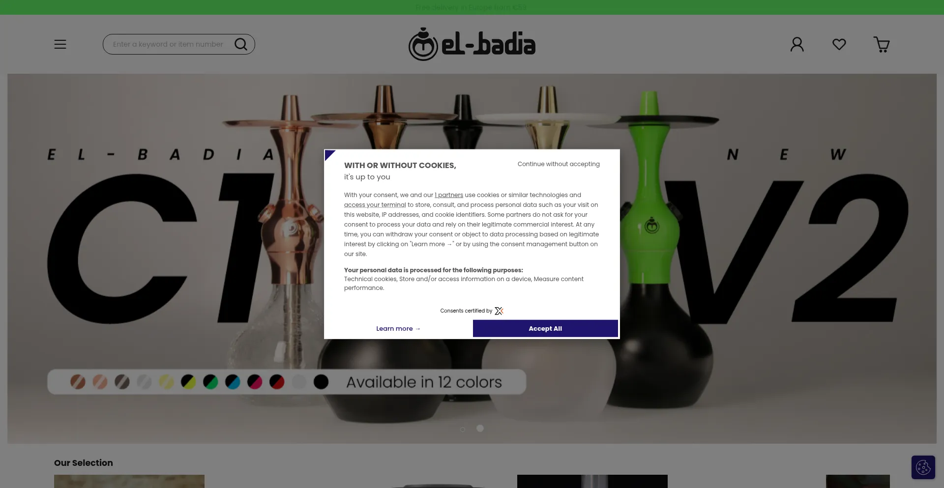 Website screenshot of El-badia.com