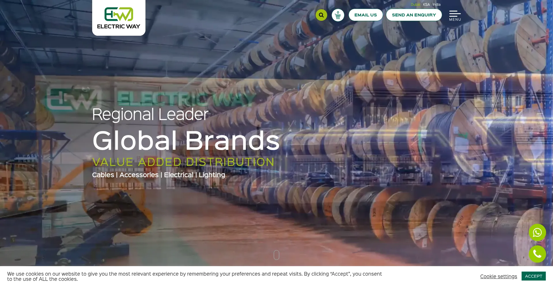 Website screenshot of Electricway.com