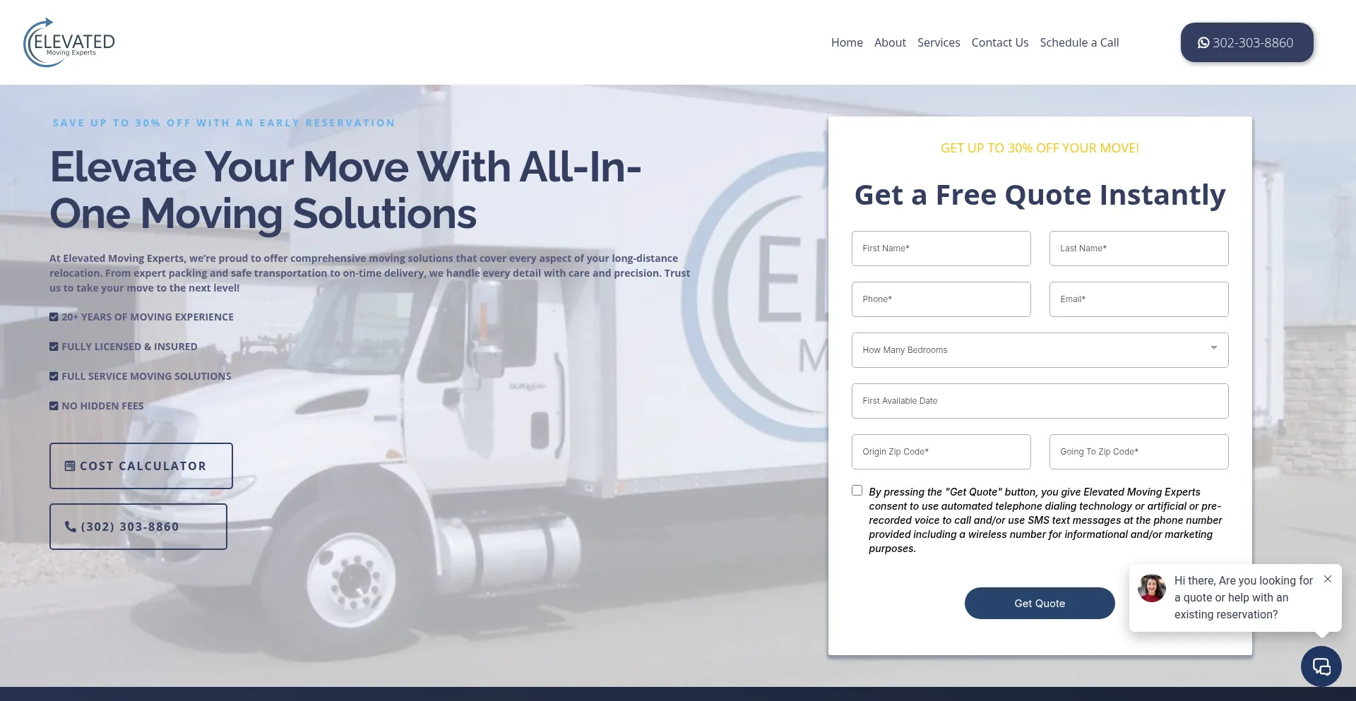Elevatedmovingexperts.com Screenshot