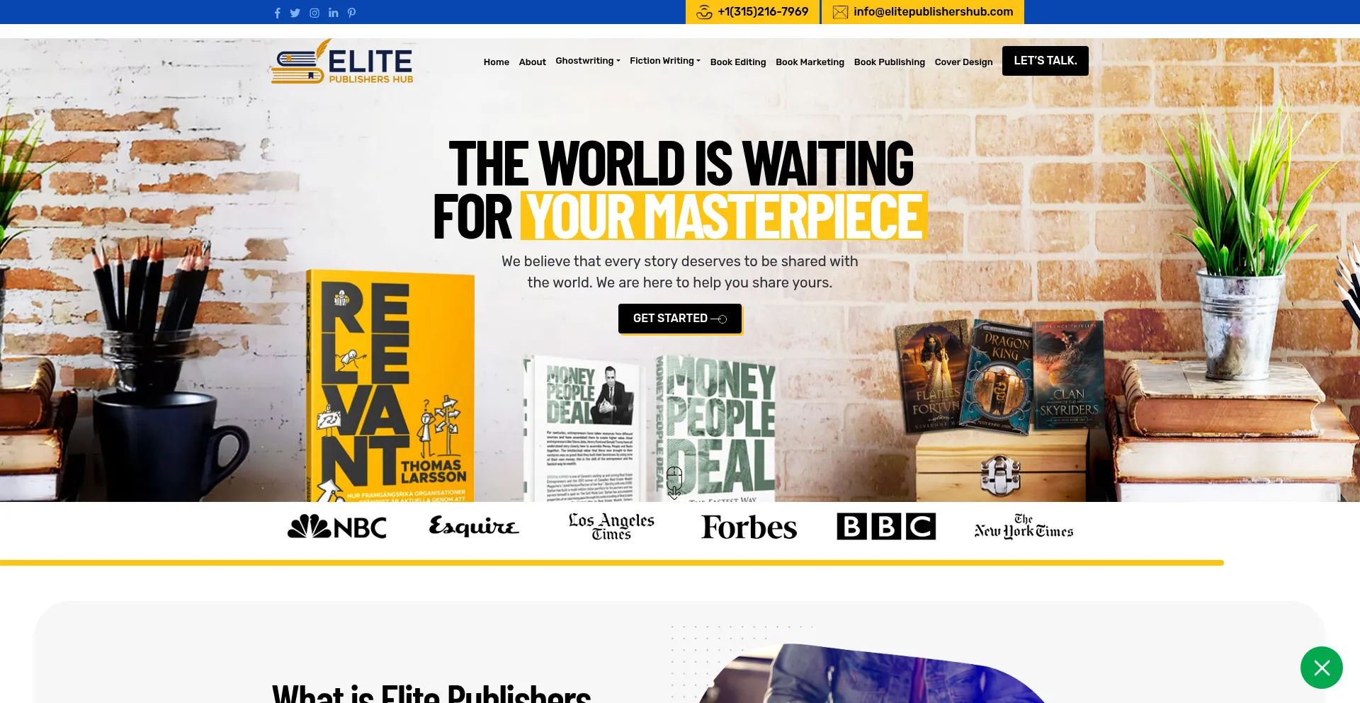 Elitepublishershub.com Screenshot