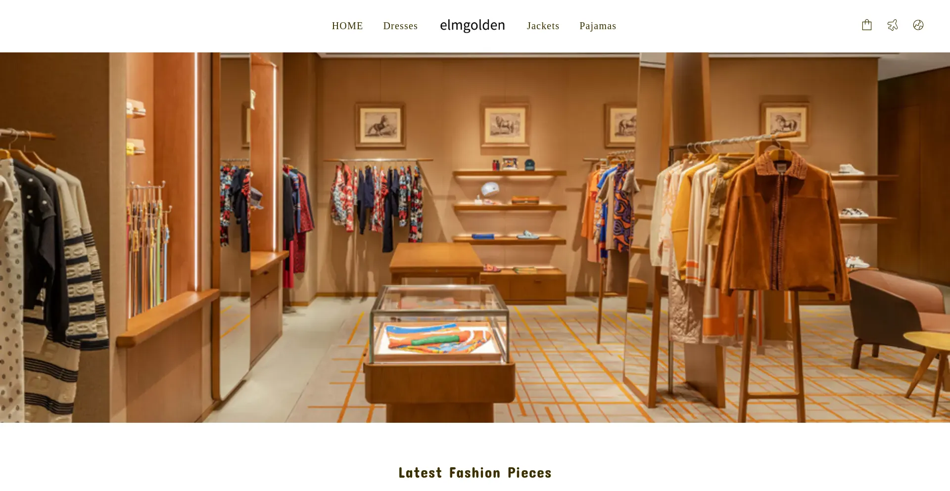 Website screenshot of Elmgolden.com