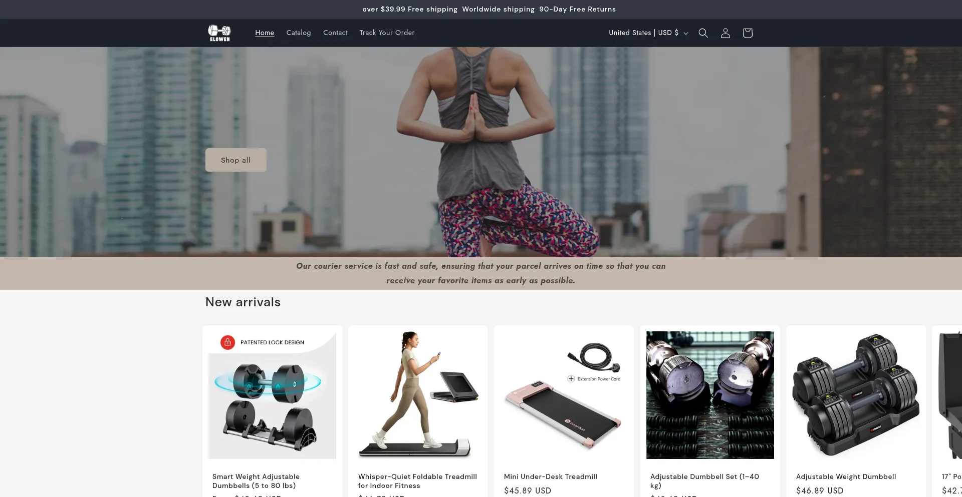 Website screenshot of Elowen.top