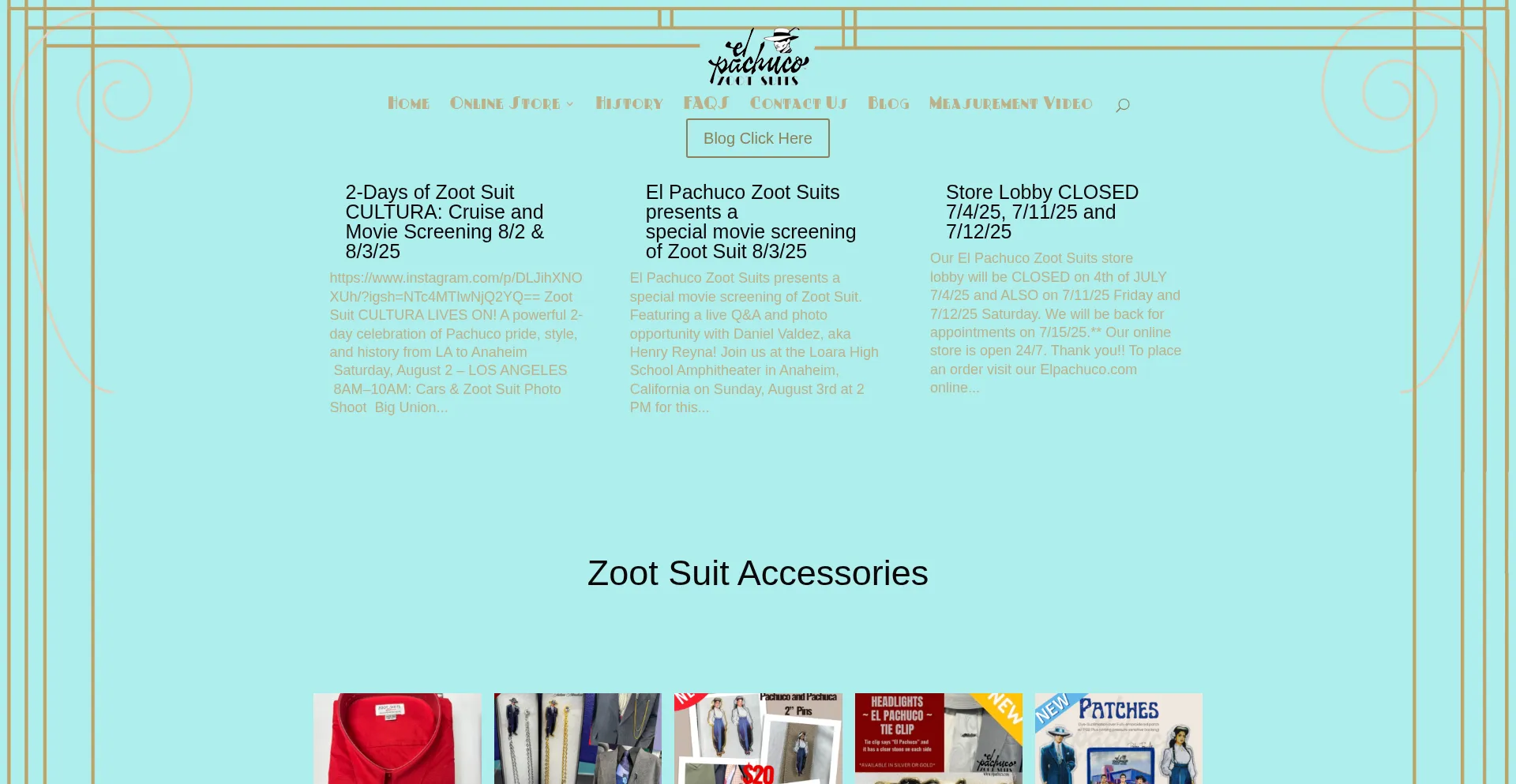 Website screenshot of Elpachuco.com