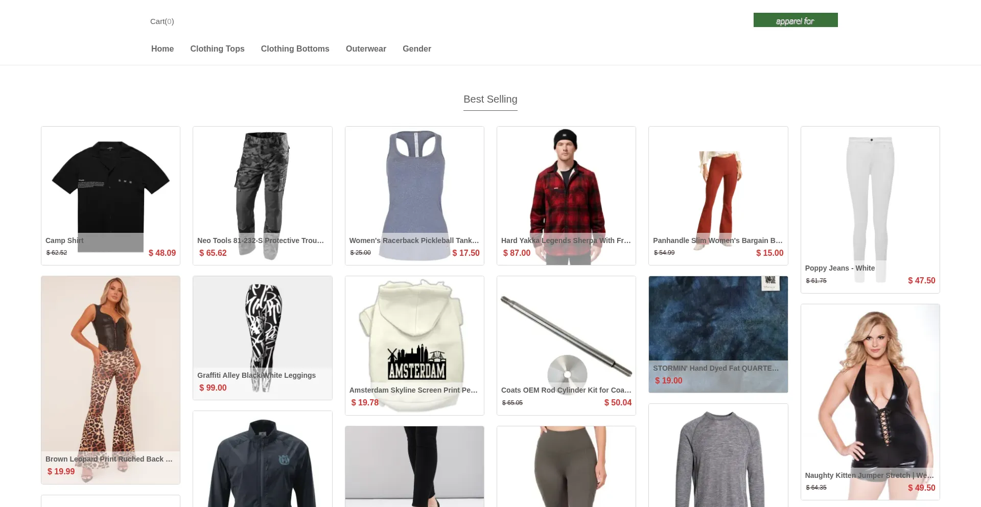 Website screenshot of Emberfit.shop
