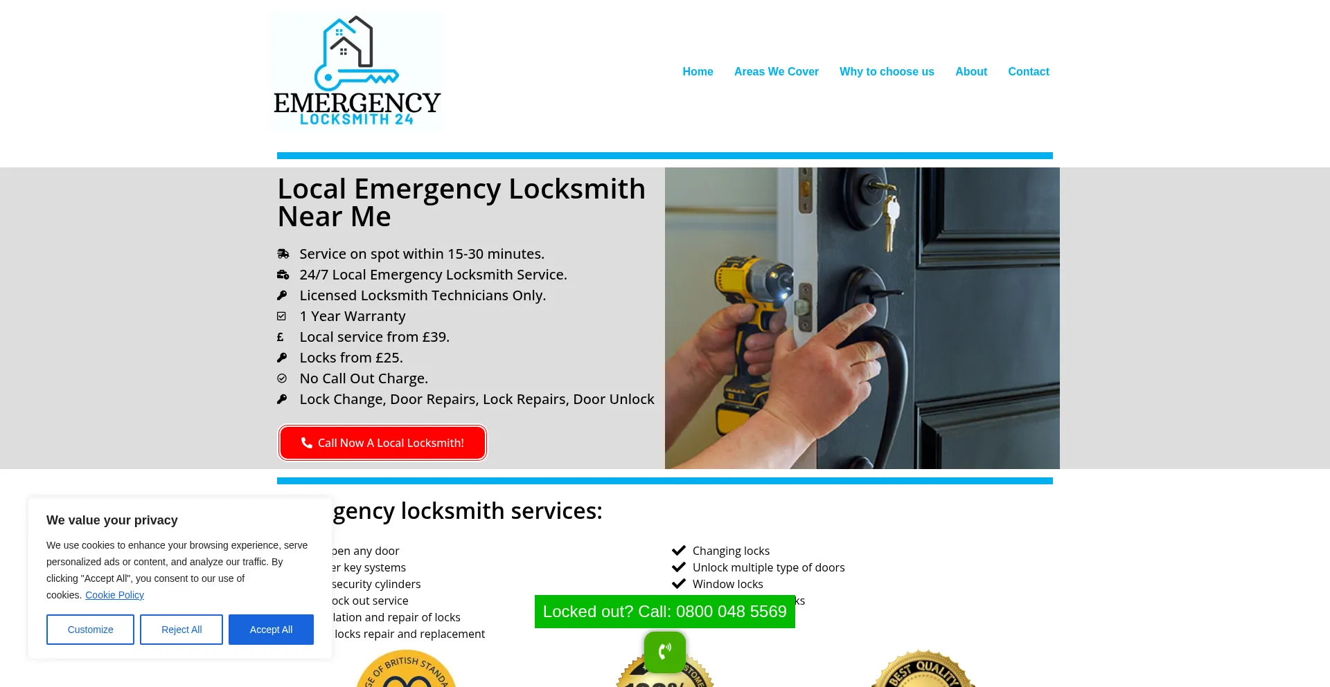 Ist Emergencylocksmith24.co.uk sicher und vertrauenswürdig?
