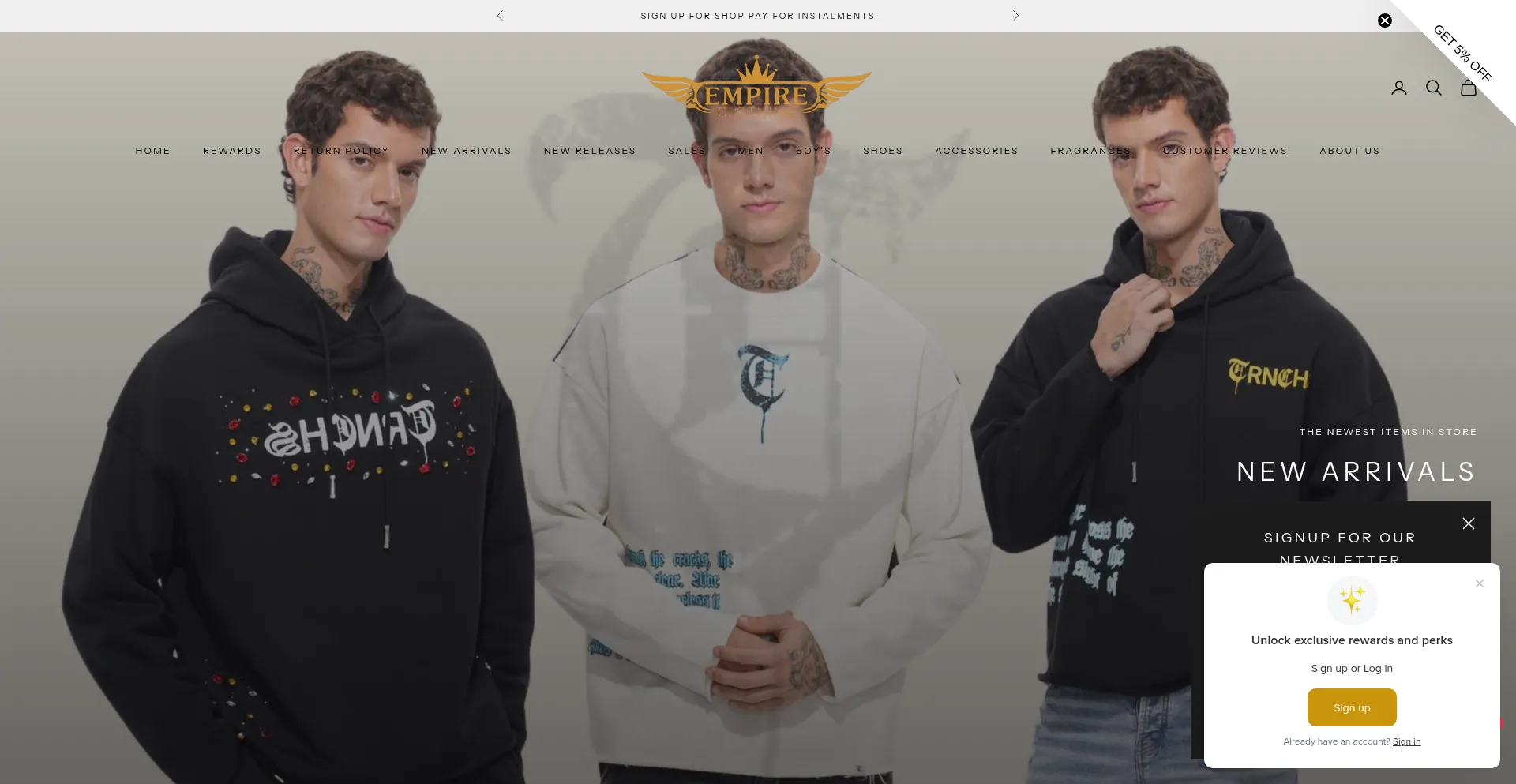 Empireclothing615.com