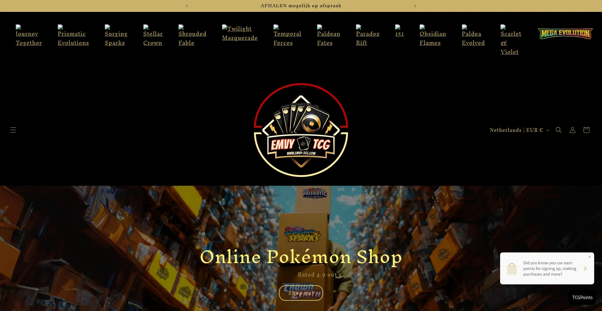 Emvy-tcg.com Screenshot