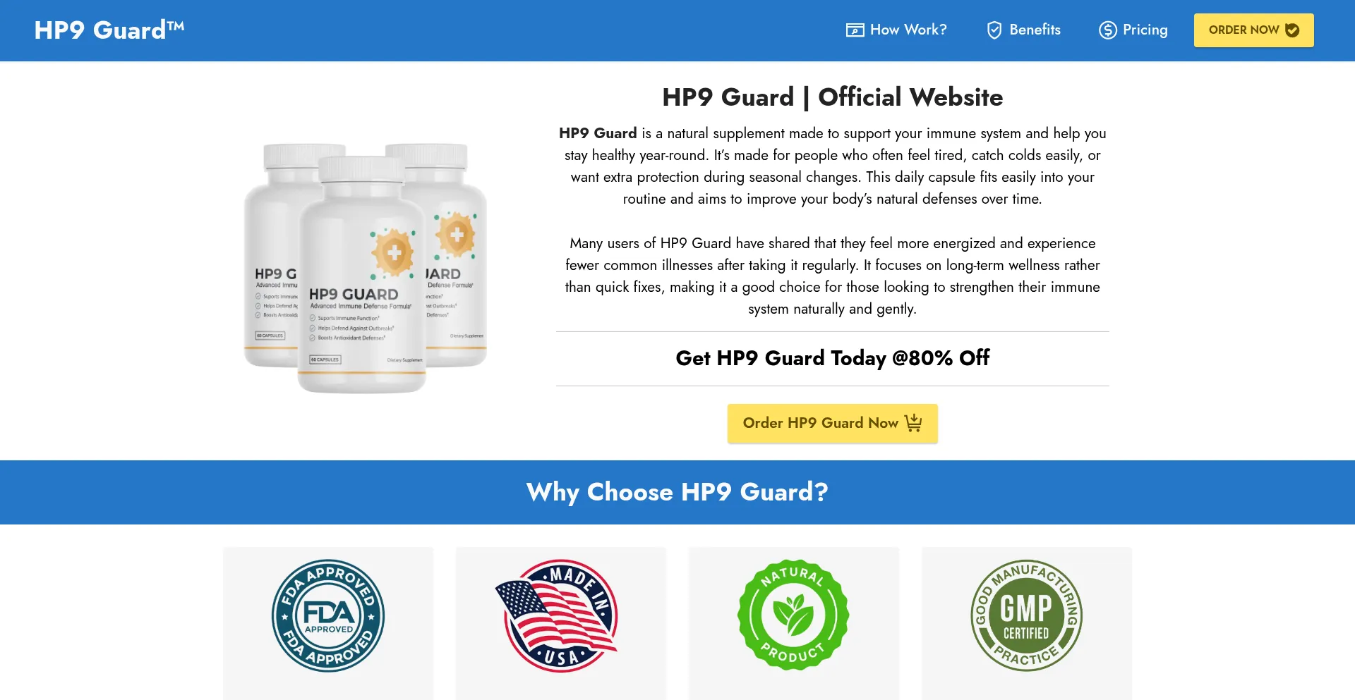 Website screenshot of En-us-hq9guard.com