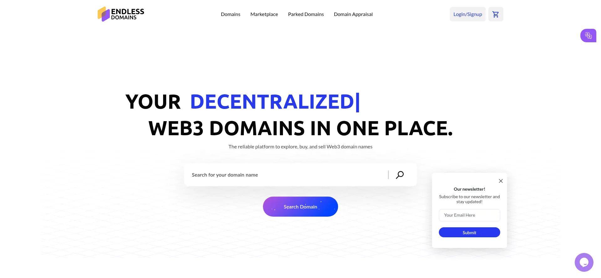 Endlessdomains.io