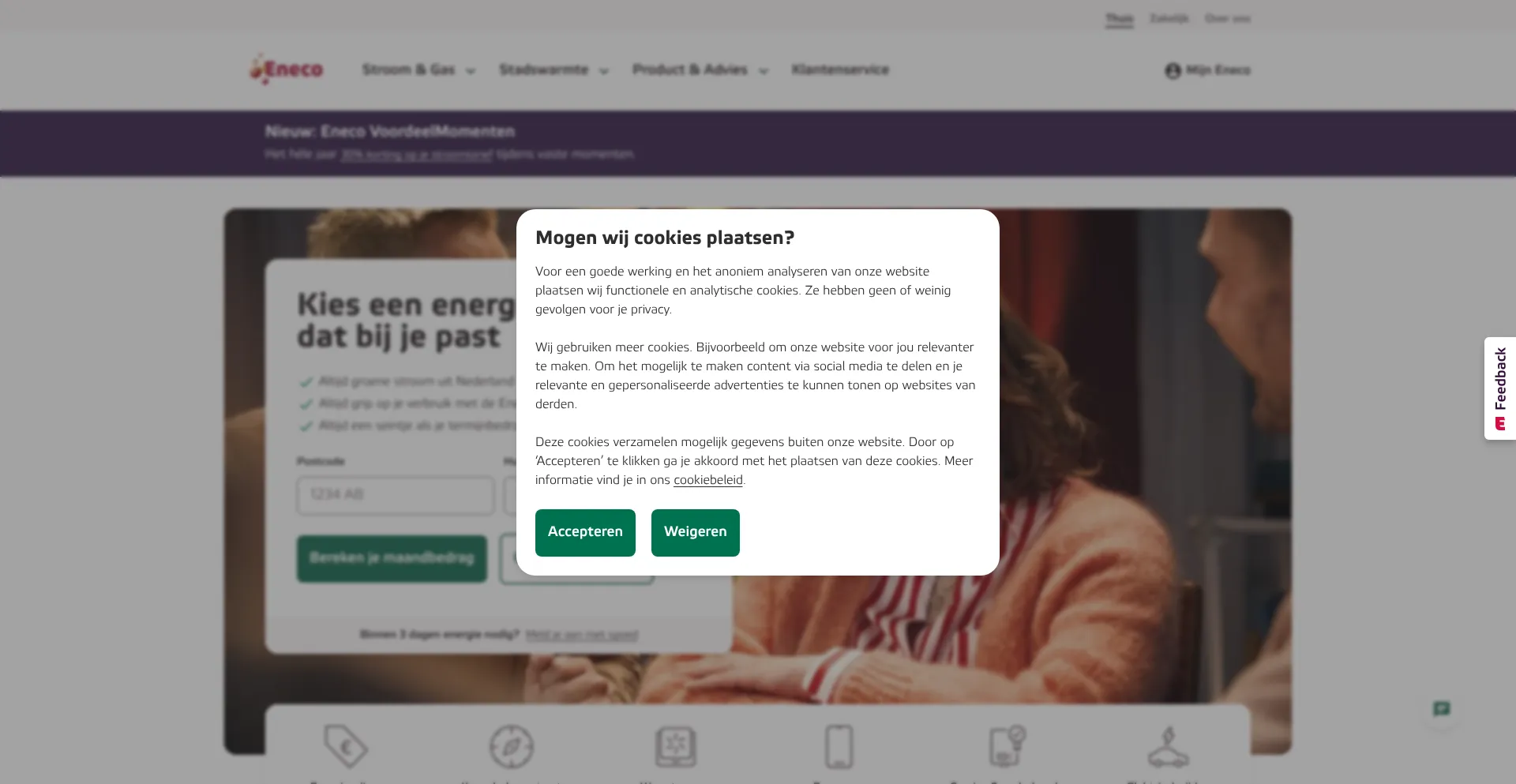 Eneco.nl Screenshot
