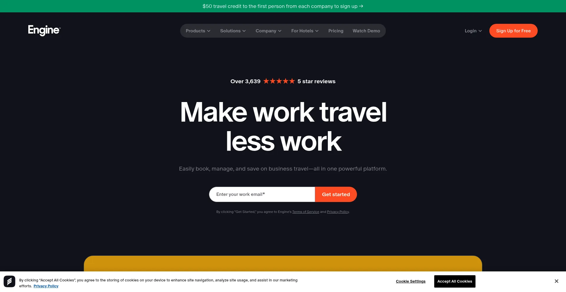 Website screenshot of Engine.com