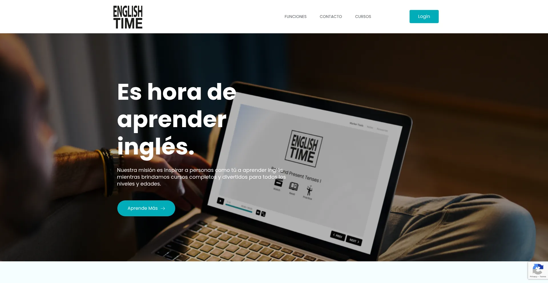 Website screenshot of Englishtimeuniversity.com.mx