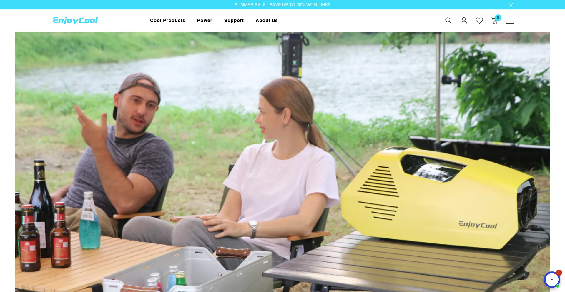 Website screenshot of Enjoycool.com