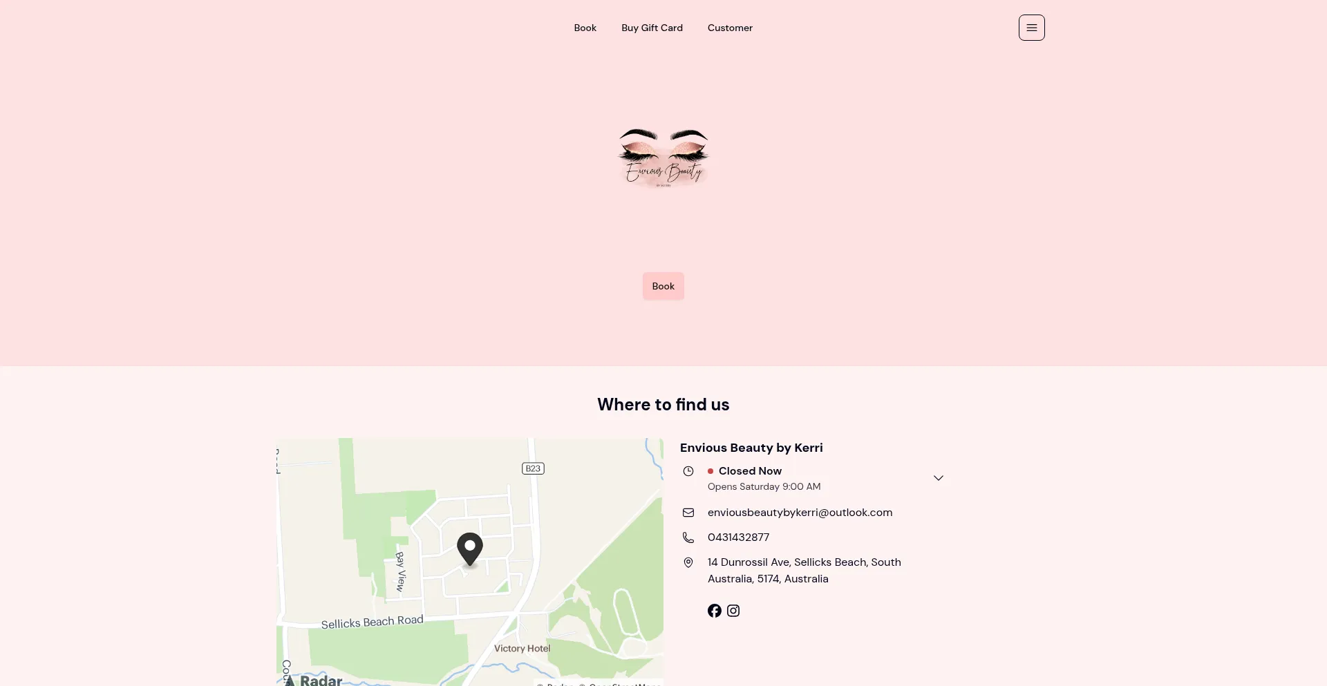 Enviousbeautybykerri.book.app Screenshot