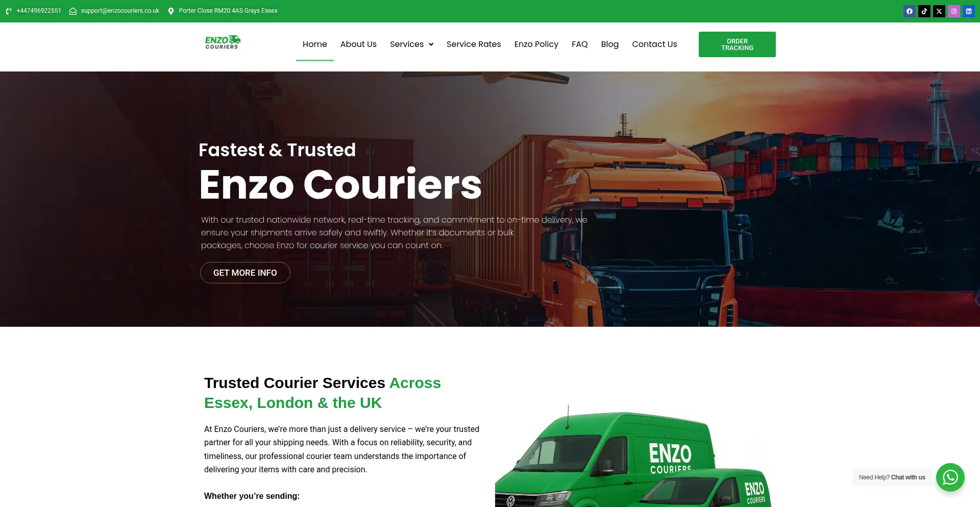 Enzocouriers.co.uk
