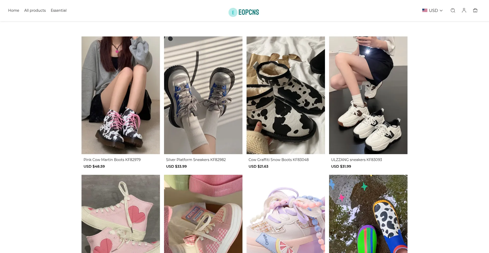 Website screenshot of Eopcns.com