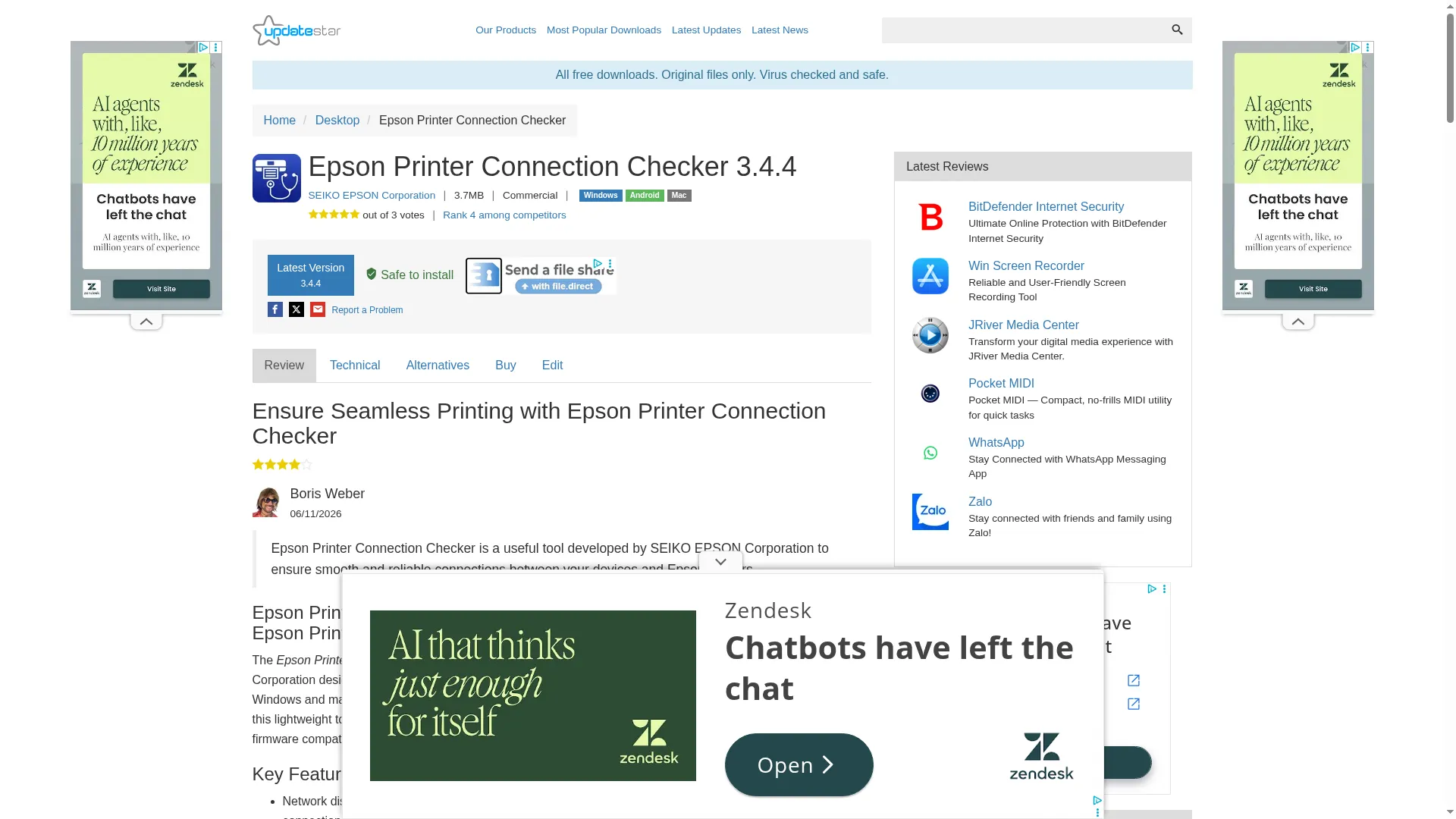 Epson-printer-connection-checker.updatestar.com