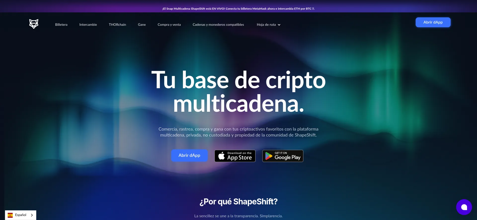 Es.shapeshift.com