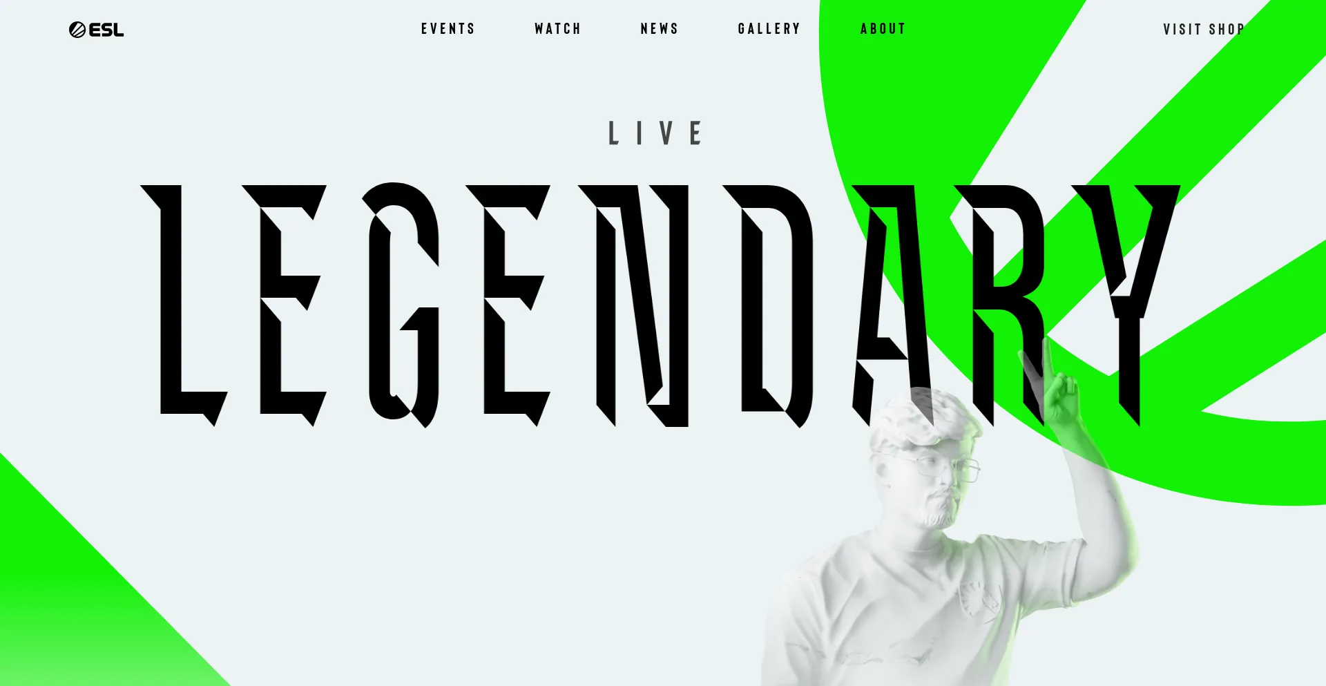Website screenshot of Eslgaming.com