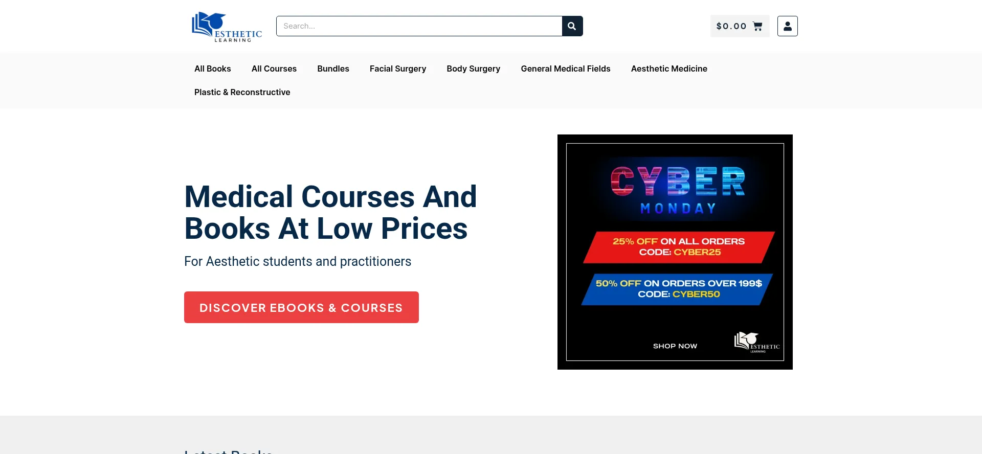 Website screenshot of Estheticlearning.net