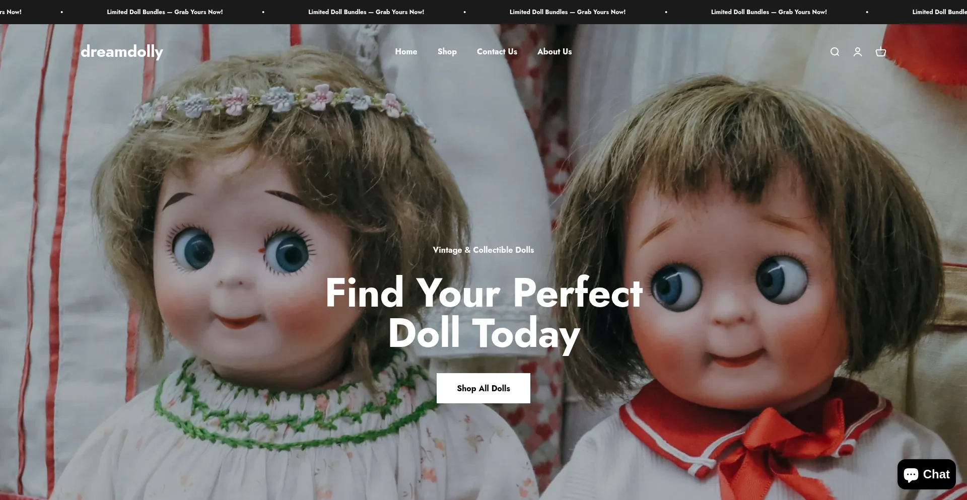 Website screenshot of Etsydreamdolly.shop