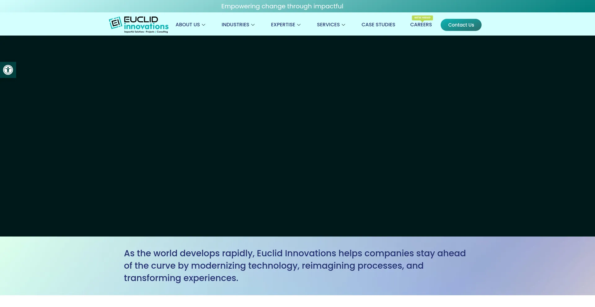 Website screenshot of Euclidinnovations.com