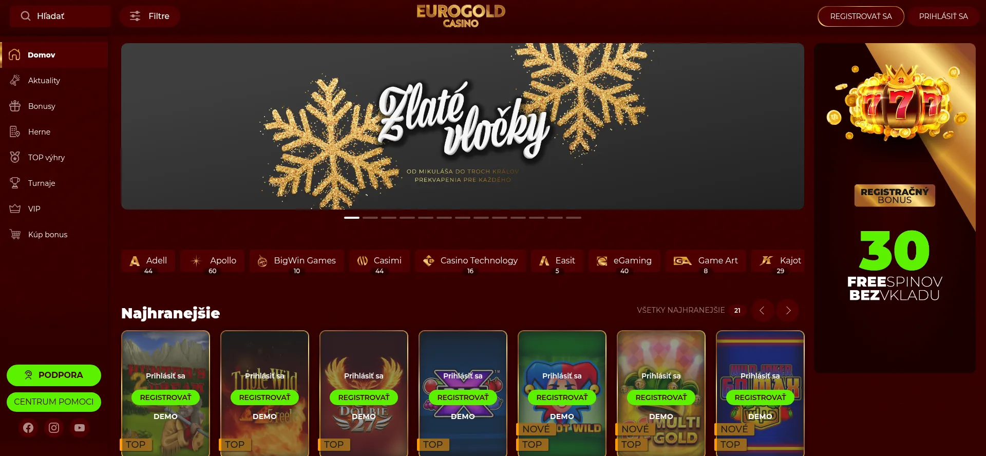 Eurogold.sk Screenshot