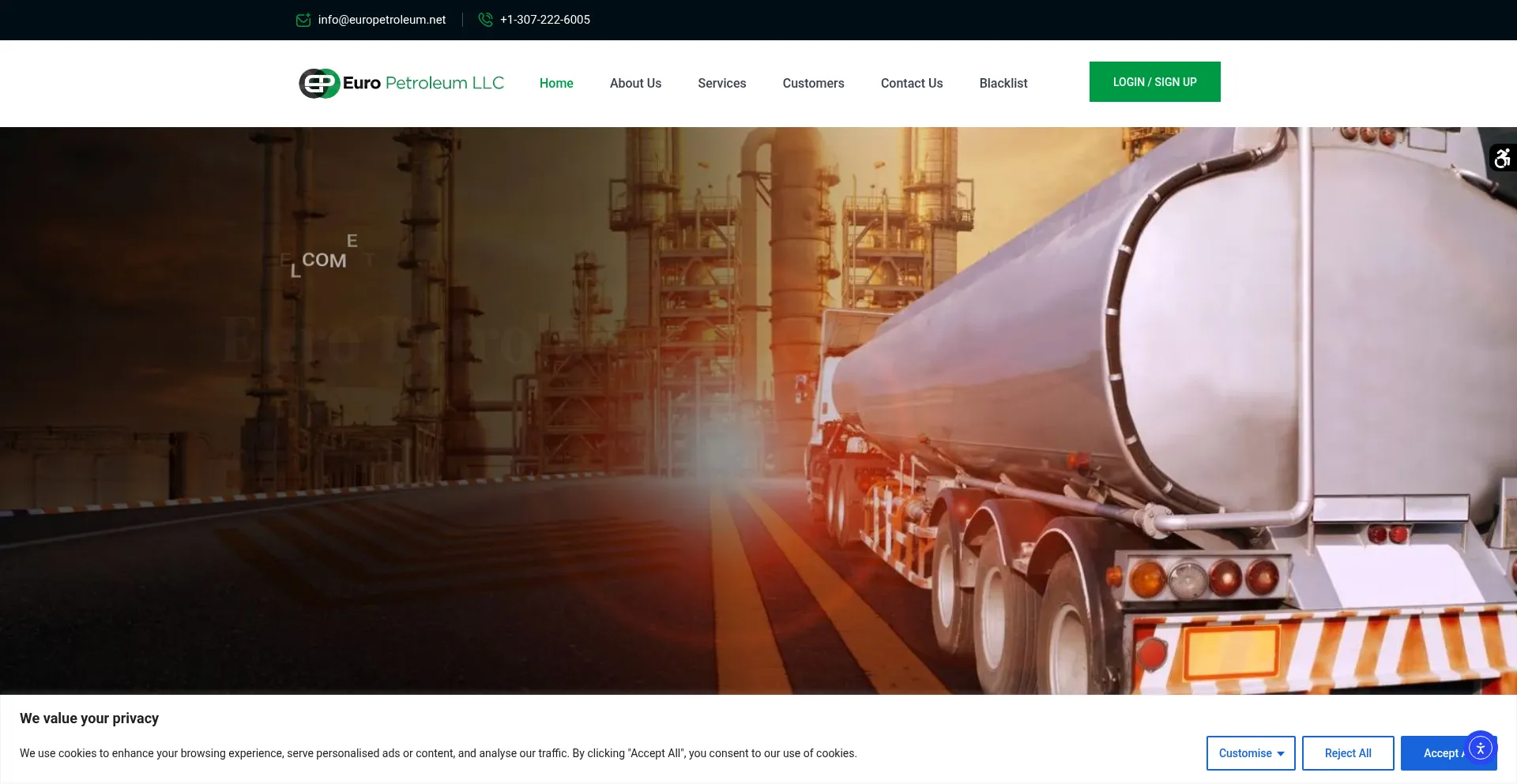 Europetroleum.net Screenshot