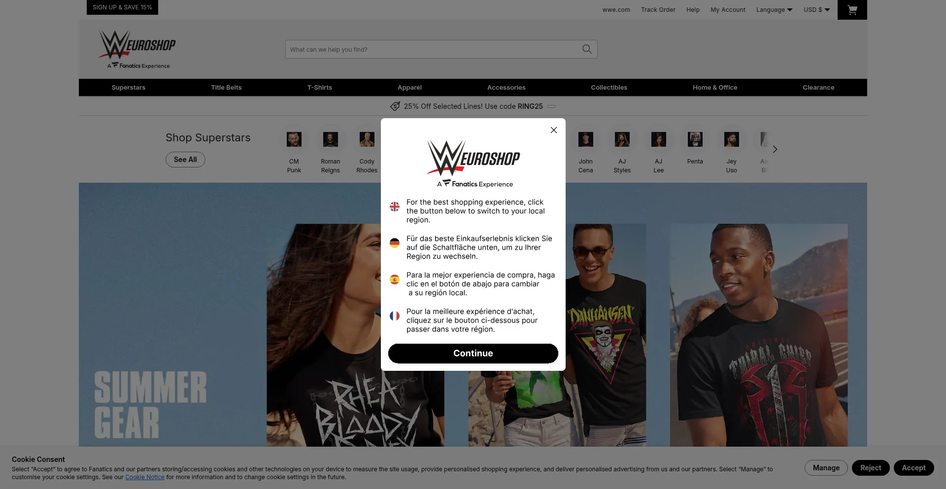 Euroshop.wwe.com