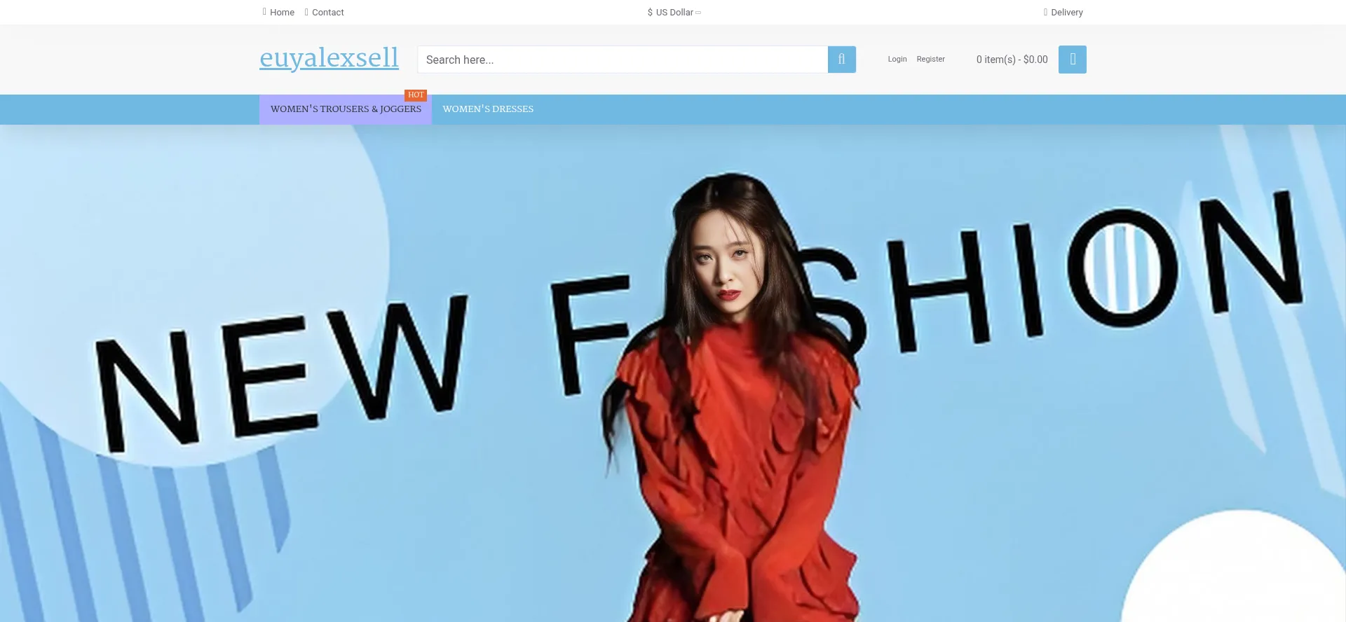 Website screenshot of Euyalexsell.com