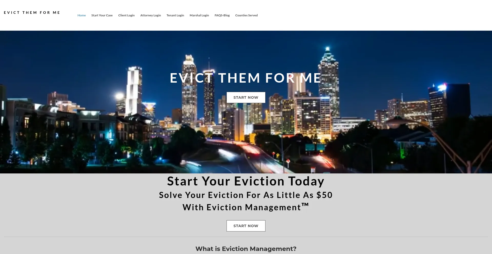 Evictthemforme.com Screenshot