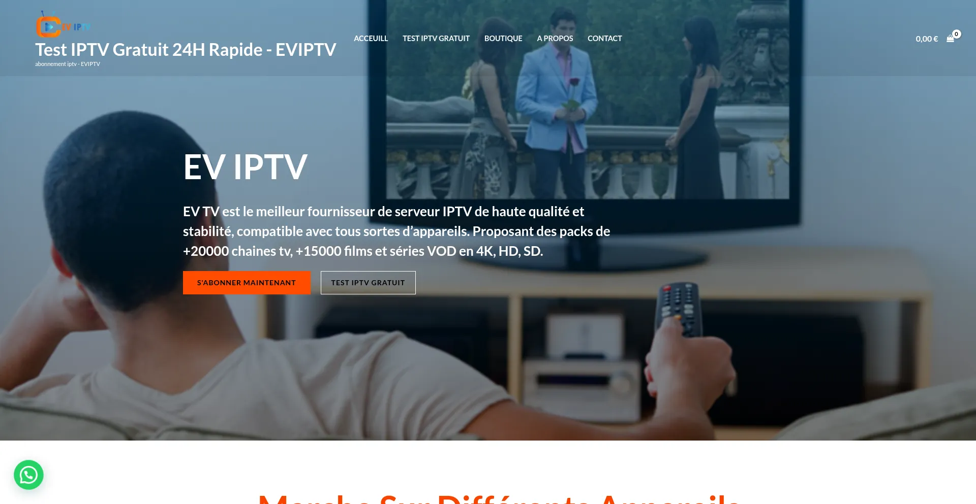 Eviiptv.com Screenshot