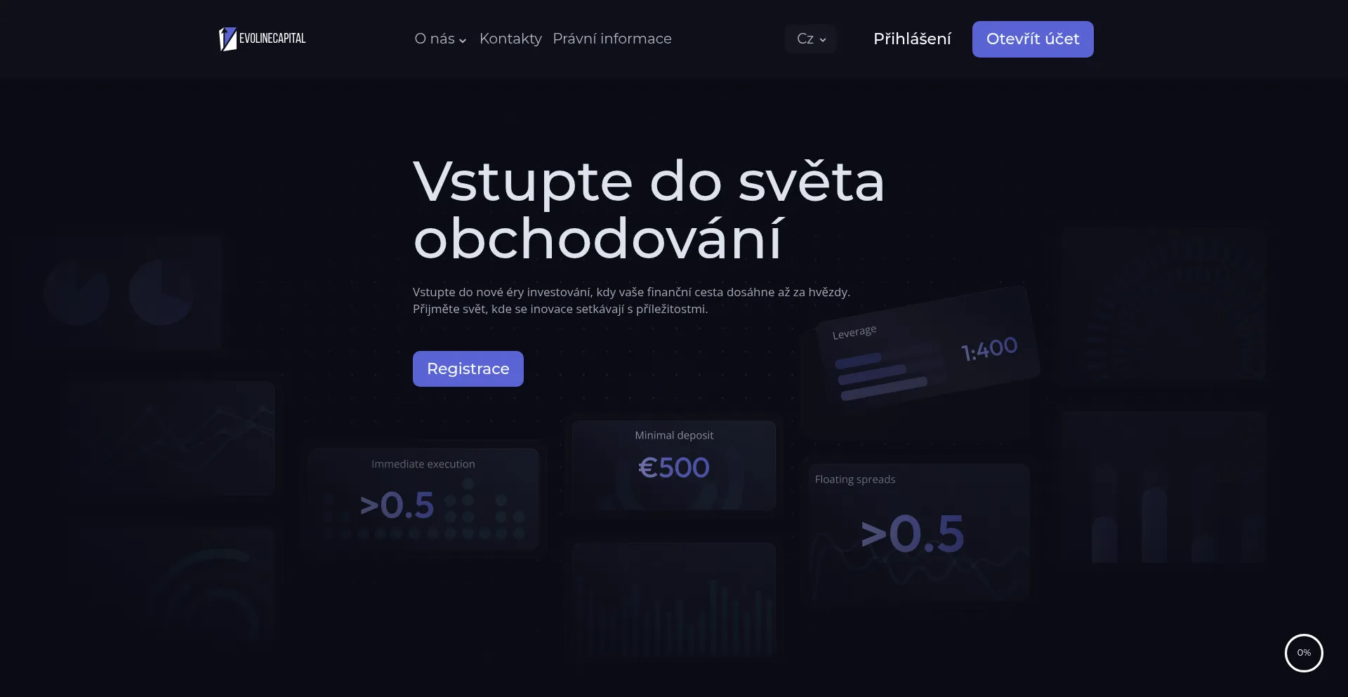Website screenshot of Evoline-capital.com