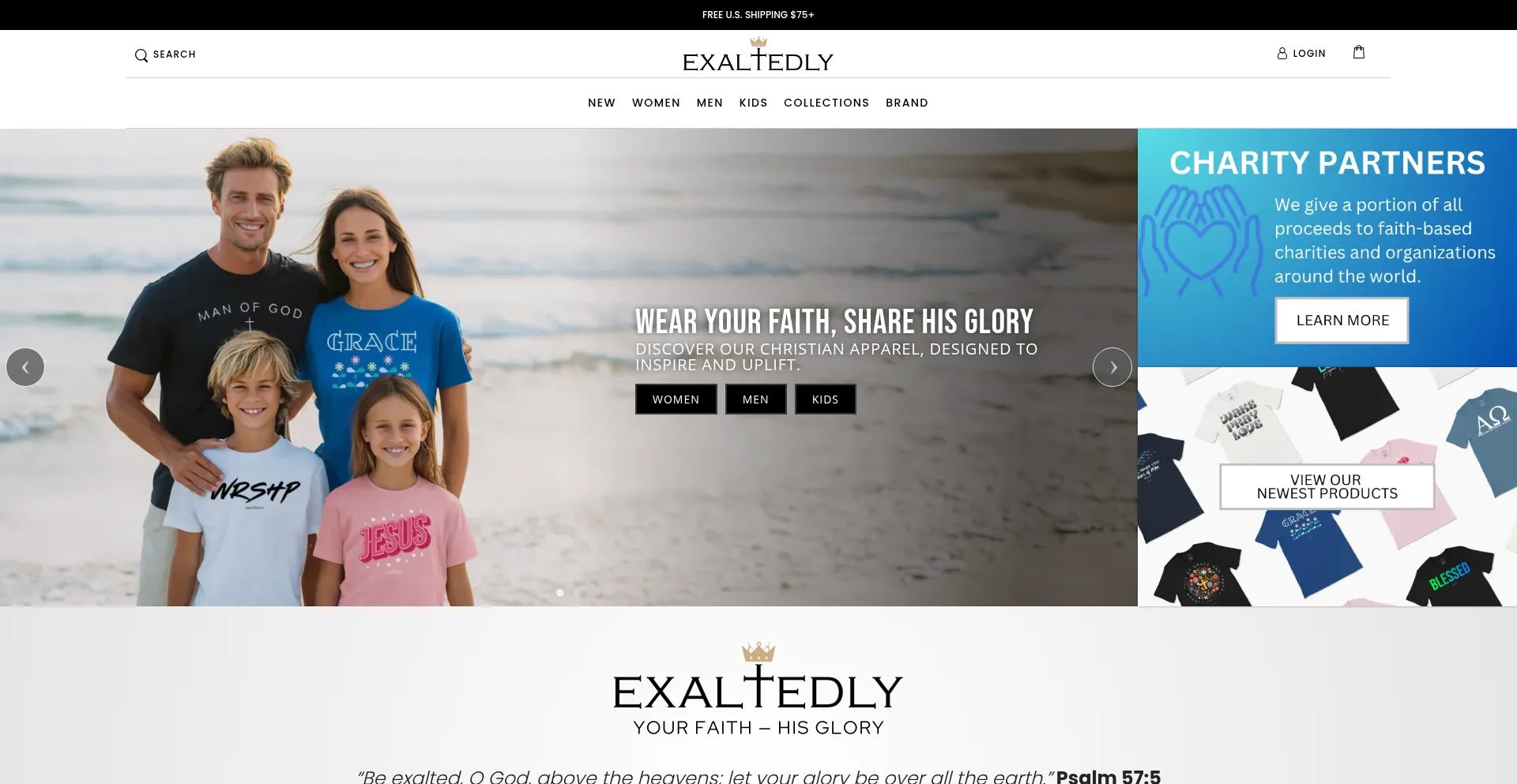 Exaltedly.com Screenshot
