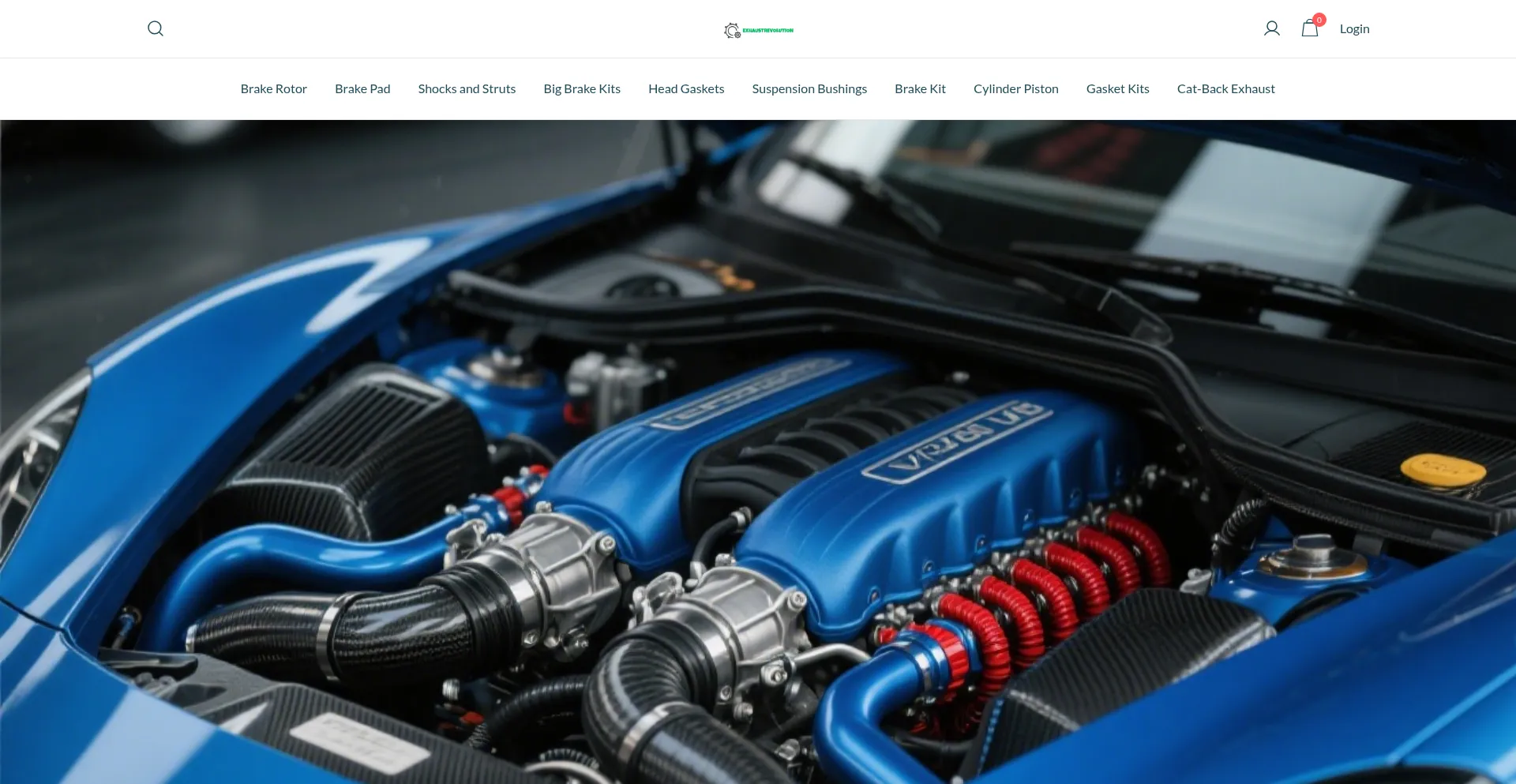Website screenshot of Exhaustrevolution.com